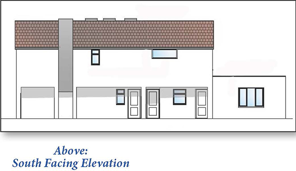 Lot: 86 - FREEHOLD BUILDING WITH PLANNING PERMISSION FOR RE-DEVELOPMENT - Drawing of proposed elevation